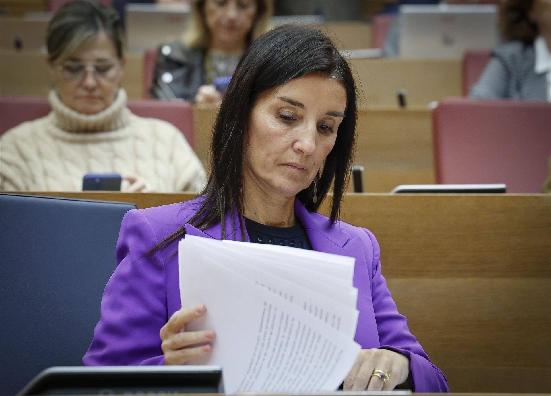 La consellera de Hacienda, Ruth Merino. Foto: JOSÉ CUÉLLAR/CORTS - 