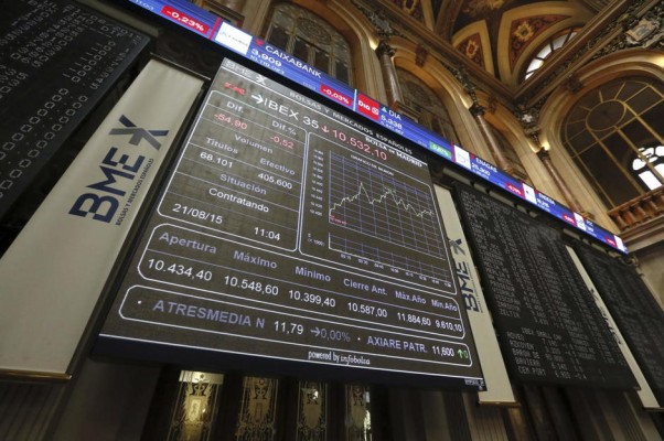 Draghi lleva al Ibex 35 a superar los 10.500 puntos a media sesión