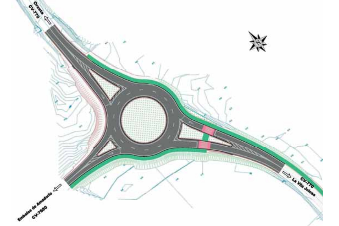 La Diputación costeará una rotonda de acceso al polideportivo Maisa Lloret de la Vila Joiosa