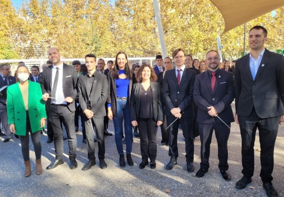 Castellón celebra Santa Cecilia con un concierto simultáneo de 150 músicos en el Grao

