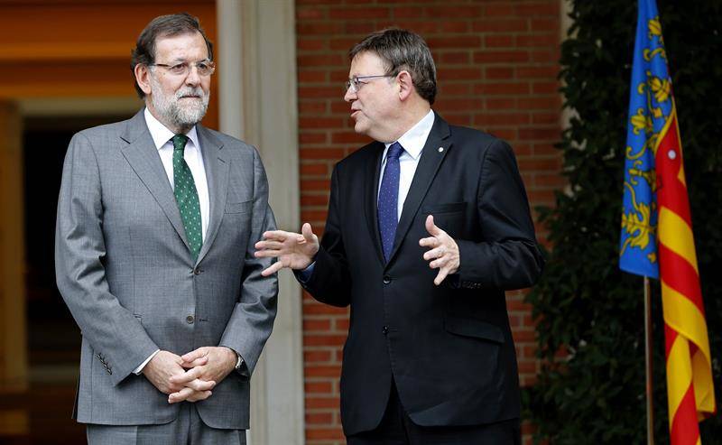 Mariano Rajoy y Ximo Puig. - 