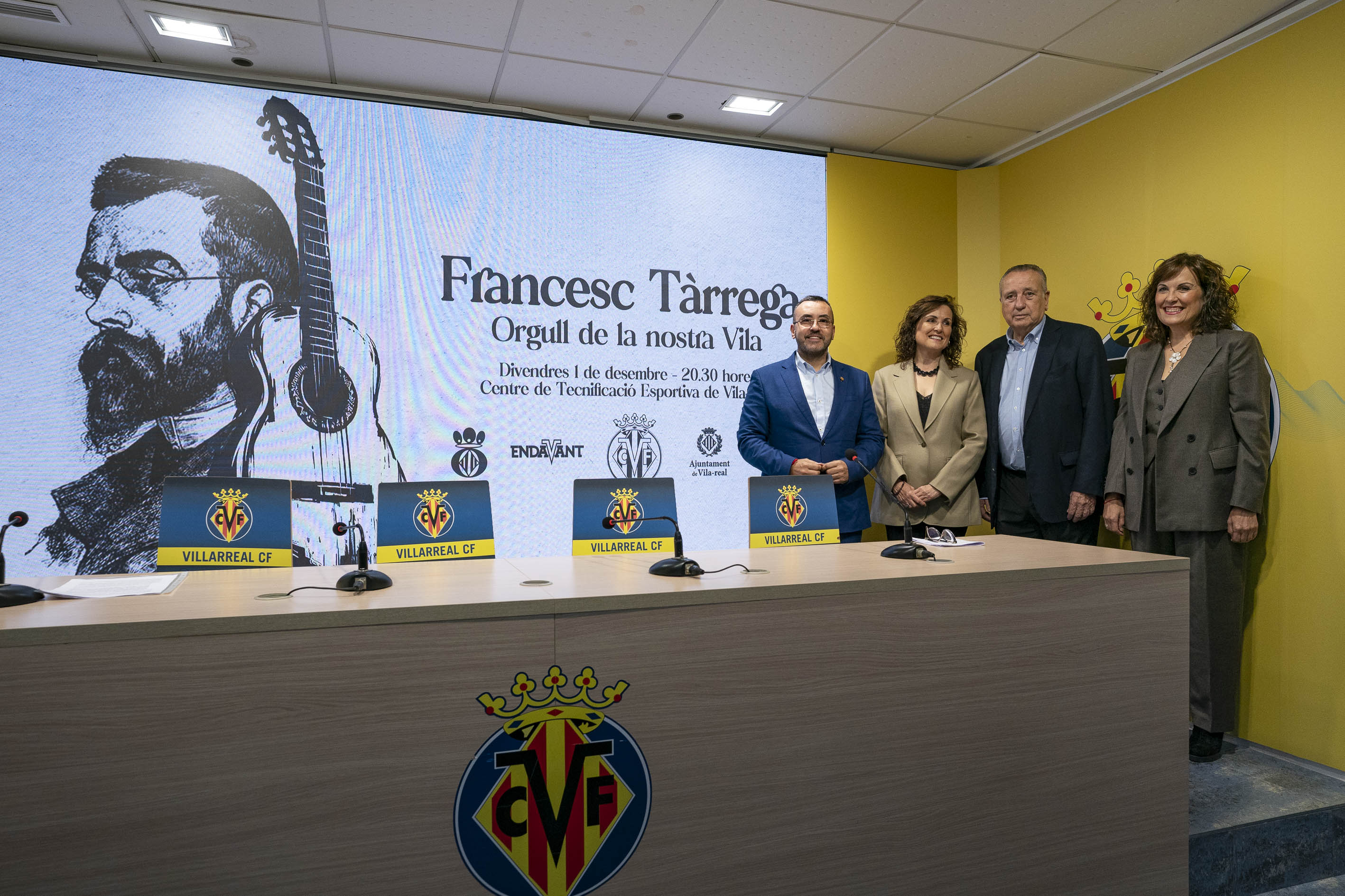 Un espectacle artístic homenatjarà la figura de Tàrrega dins del centenari del Villarreal CF
