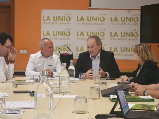 La Unió propone enmiendas a los presupuestos agrarios: pide 10 millones en ayudas al campo