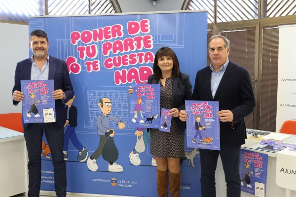 Sant Joan lanza una campaña sobre el tratamiento de residuos, heces de mascotas y colonias felinas