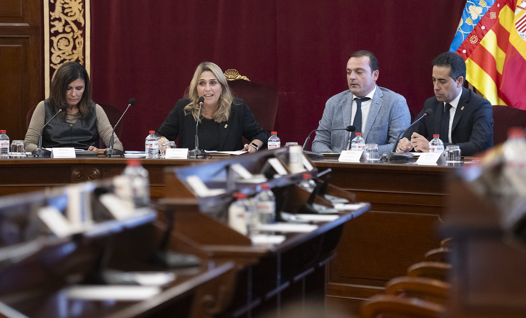 Diputados del PSPV dejan el pleno de la Diputación de Castellón tras cargar el PP contra la amnistía
