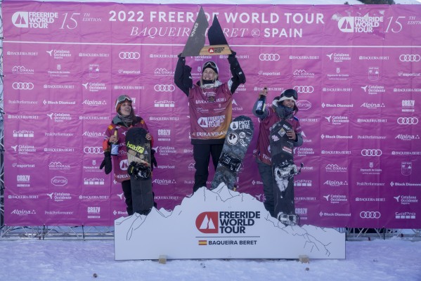 El Freeride World Tour 2024 en Baqueira Beret brillará con la participación de los españoles Núria Castán, Abel Moga y Thibault Magnin