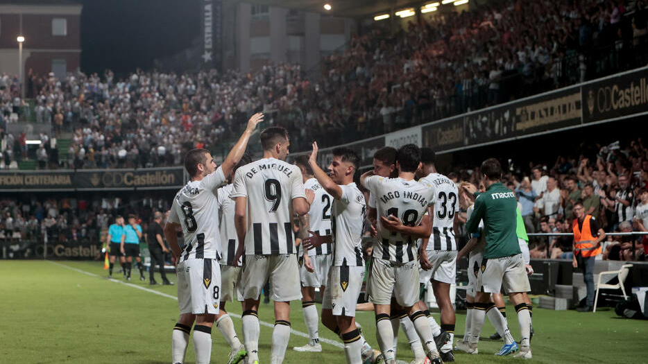 El Castellón tiene el mejor coeficiente goleador de las cuatro primeras categorías

