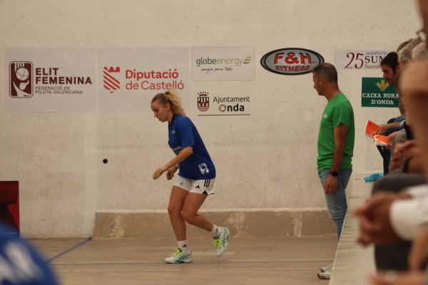 El trinquet de Onda acoge la II Copa Diputación de Castellón de raspall femenino

