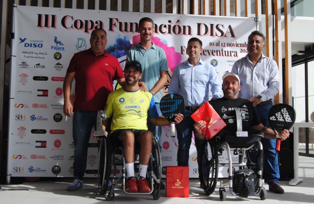 Agea y Bernal, campeones de la III Copa de Pádel en Silla de Ruedas en Fuerteventura