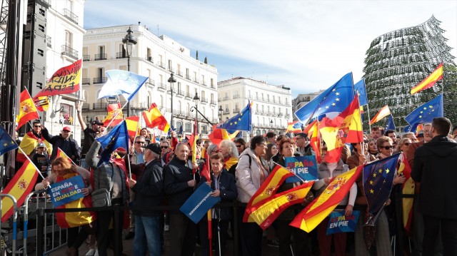 Masiva afluencia en la manifestación del PP en Madrid contra la amnistía e investidura de Sánchez