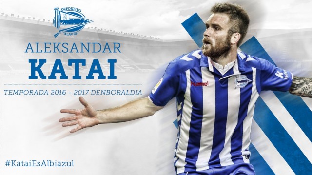 Aleksandar Katai considera un reto jugar con el Alavés en Primera