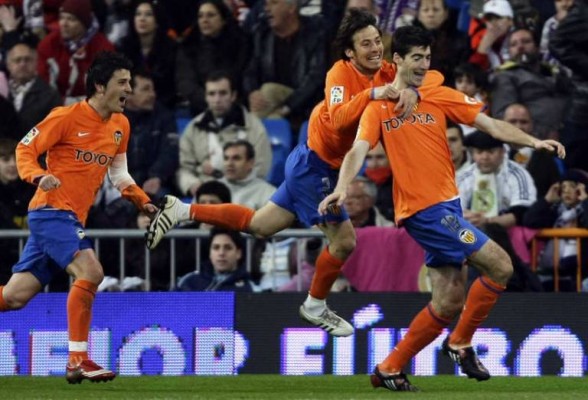 Baraja fue protagonista en la última victoria del Valencia en el campo del Madrid en 2008