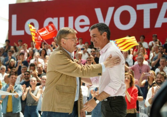 Puig ofrenda a Sánchez el mayor apoyo de toda España para los pactos y la amnistía