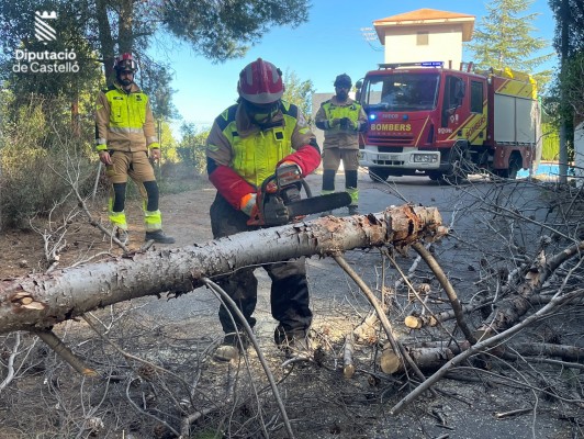 El viento deja más de 43 incidencias y rachas de hasta 156 km/h en Castellón