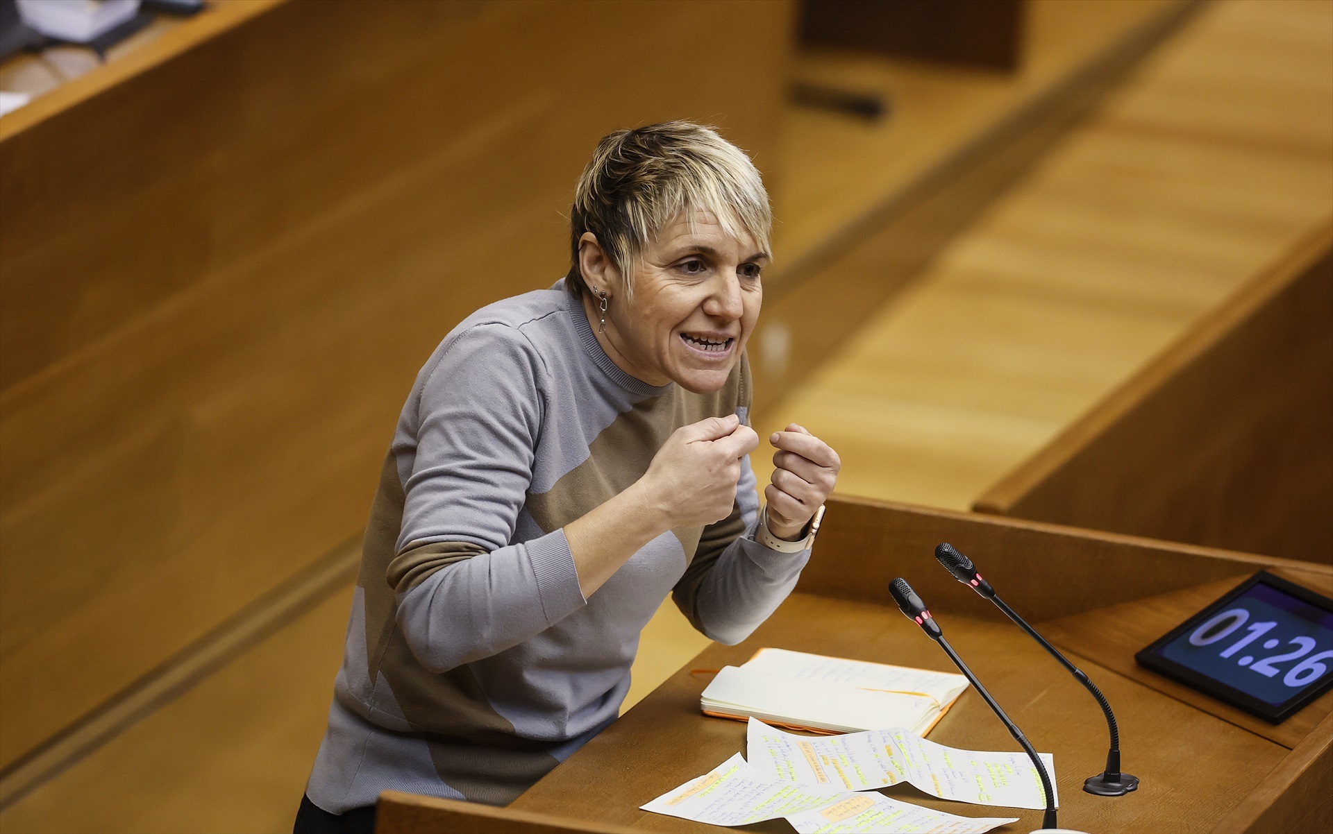La portavoz de Compromís en València, Papi Robles. Foto: ROBER SOLSONA/EP - 