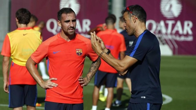 Paco Alcácer ya se entrena con el Barça