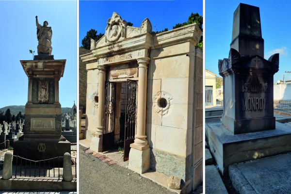 Tres nuevos mausoleos del cementerio de Los Remedios de Cartagena recuperarán su esplendor modernista