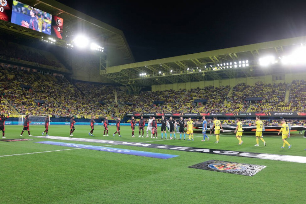 Imagen del partido de Europa League entre Villarreal y Stade de Rennais en La Cerámica - 