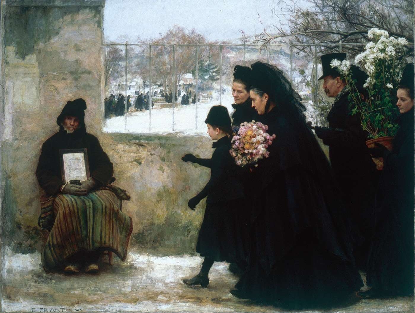 'Día de Todos los Santos'. Émile Friant. - 