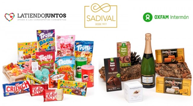 Sadival lanza cestas solidarias de Navidad en beneficio de Latiendo Juntos y Oxfam Intermón
