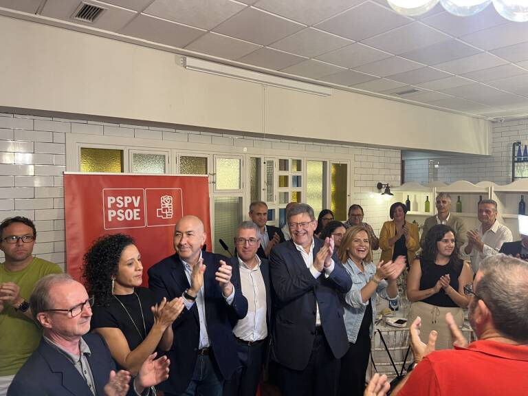 Soler y Puig, en el acto de Aspe días atrás. Foto: PSPV - 