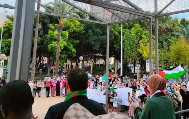 La comunidad islámica de Elche y el comité solidario 'Elx amb Palestina' se manifiestan este sábado