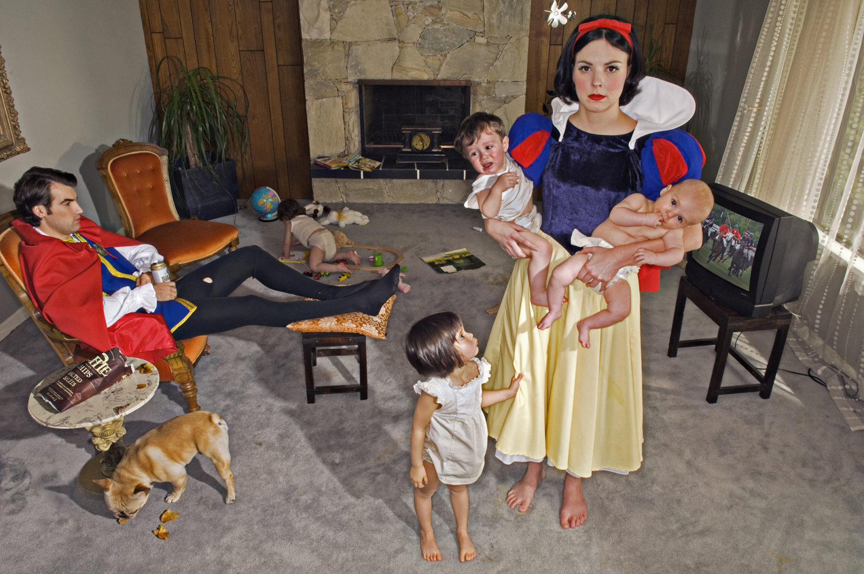 Dina Goldstein, Snowy, 2009, serie Fallen Princesses - 
