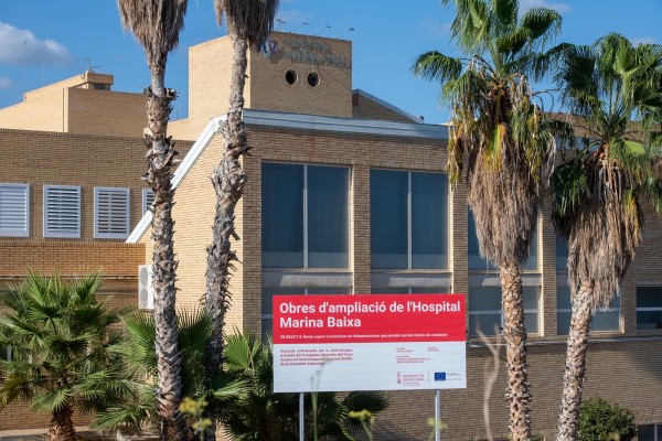 La finalización de las obras del Hospital Marina Baixa se retrasan ocho meses: hasta mitad de 2025