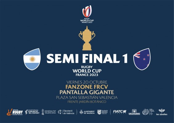 La Federación de Rugby de la Comunidad Valenciana monta una pantalla gigante y fan zone para el Mundial de Rugby