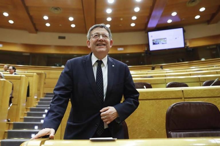 Ximo Puig, en el Senado. Foto: EFE/ Juan Carlos Hidalgo - 