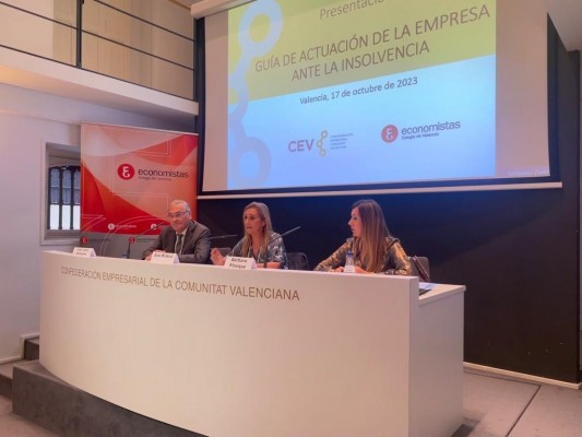 El COEV y la CEV presentan la actualización de la Guía de Actuación de la Empresa ante la Insolvencia