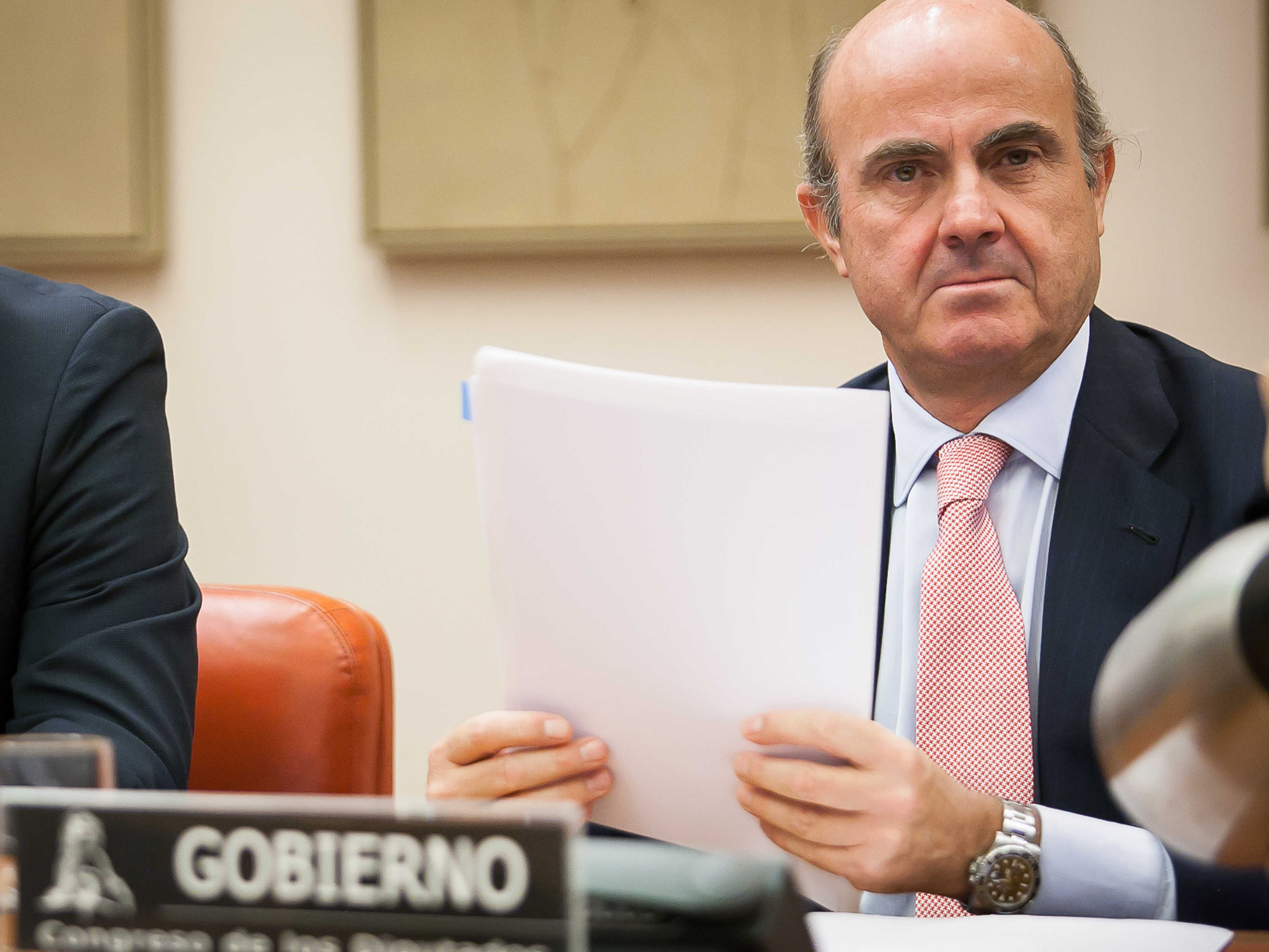 Luis de Guindos, ministro de Economía en funciones. Foto: VP - 