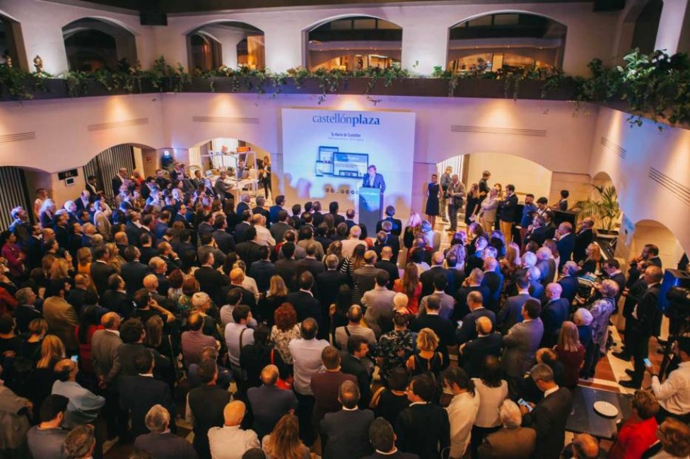 Un momento de la inauguración de 'Castellón Plaza'. Foto: ANTONIO PRADAS - 