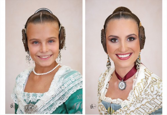  Mª Estela Arlandis Ferrando y Marina García Arribas, falleras mayores de València 2024
