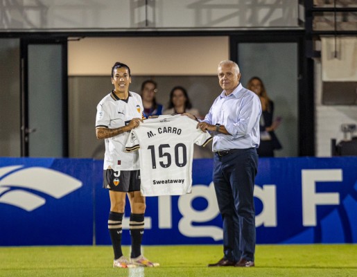 Carro: “Estoy orgullosa de llegar a 150 partidos, ya solo pienso llegar a los 200”
