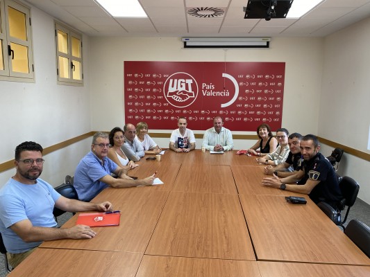 El PSPV y el sindicato UGT trabajarán juntos en las reivindicaciones de los funcionarios de Castelló
