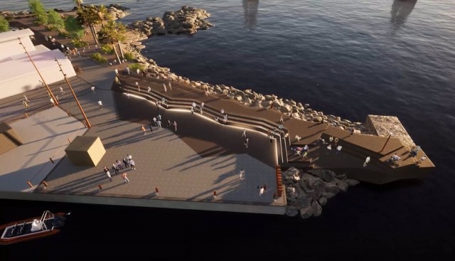 Las obras para hacer un paseo en la Bocana de Cabo de Palos comenzarán a finales de año