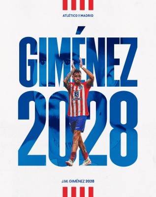 El Atlético amplía el contrato a Giménez hasta 2028
