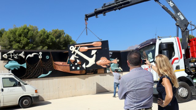 Benidorm reubica el antiguo mural del hotel Selomar al Parc de Foietes