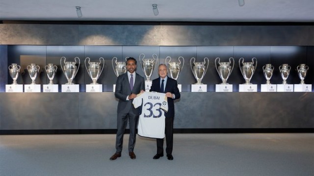 El Real Madrid y Visit Dubai anuncian un acuerdo de patrocinio global entre ambos
