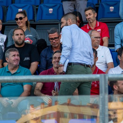 Carmelo del Pozo y Javier Portillo en el homenaje del deportivismo a Pascual Pérez