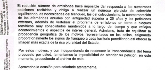 La FNMT vuelve a dejar fuera del programa de emisión de sellos uno conmemorativo del Hércules