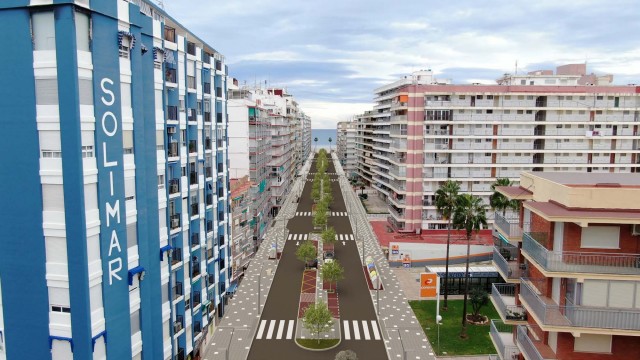 La calle Caminàs se convertirá en un
moderno bulevar hasta el paseo
marítimo de Cullera