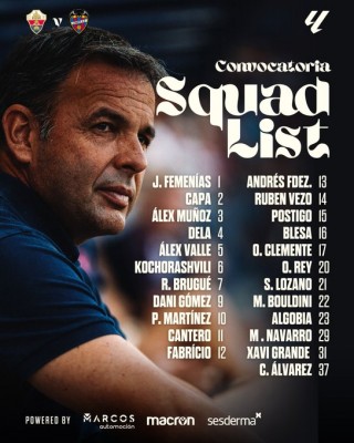 Calleja repite convocatoria para viajar a Elche