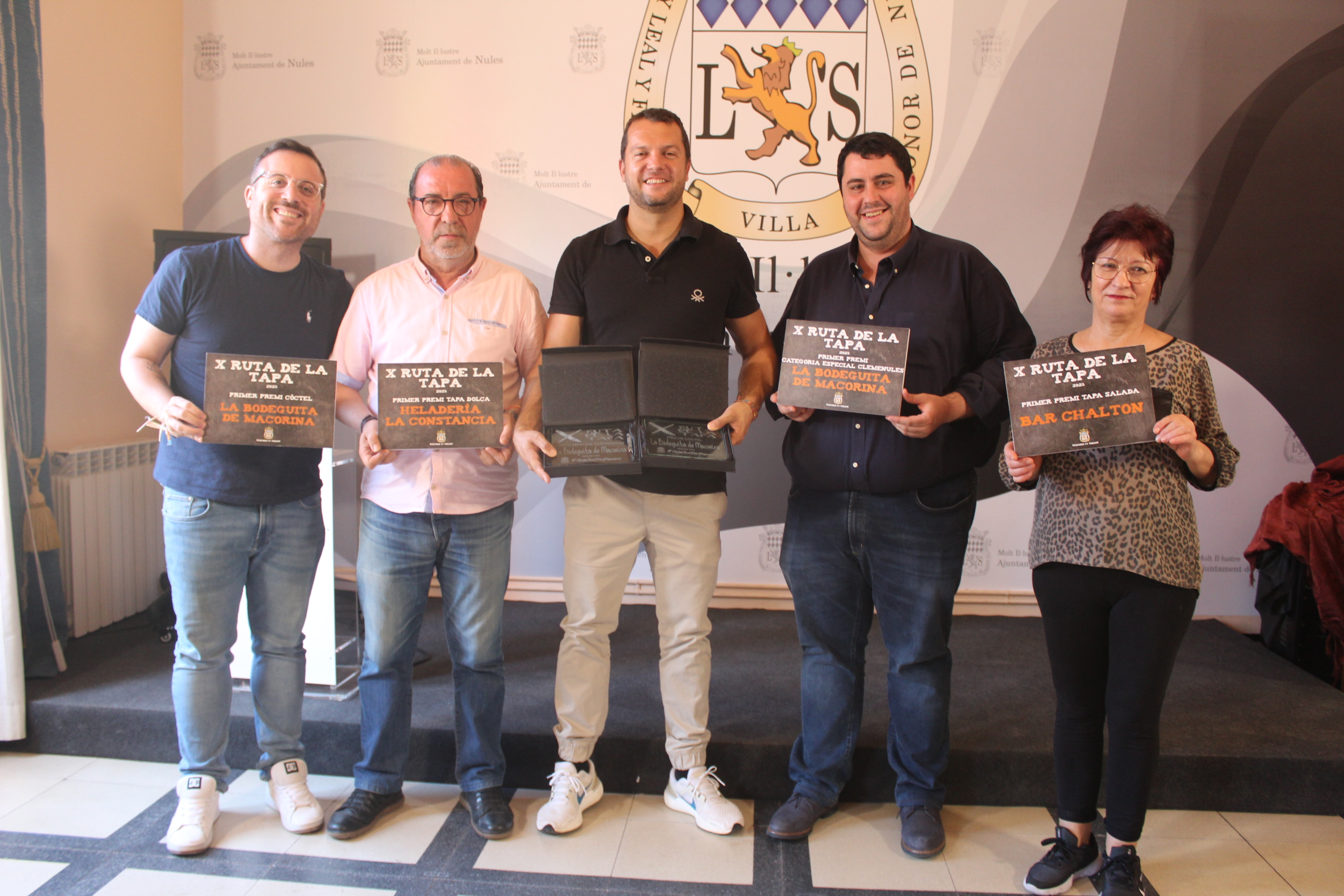Nules lliura els premis als locals guanyadors de la 10ª edició de la 'Ruta de la Tapa'