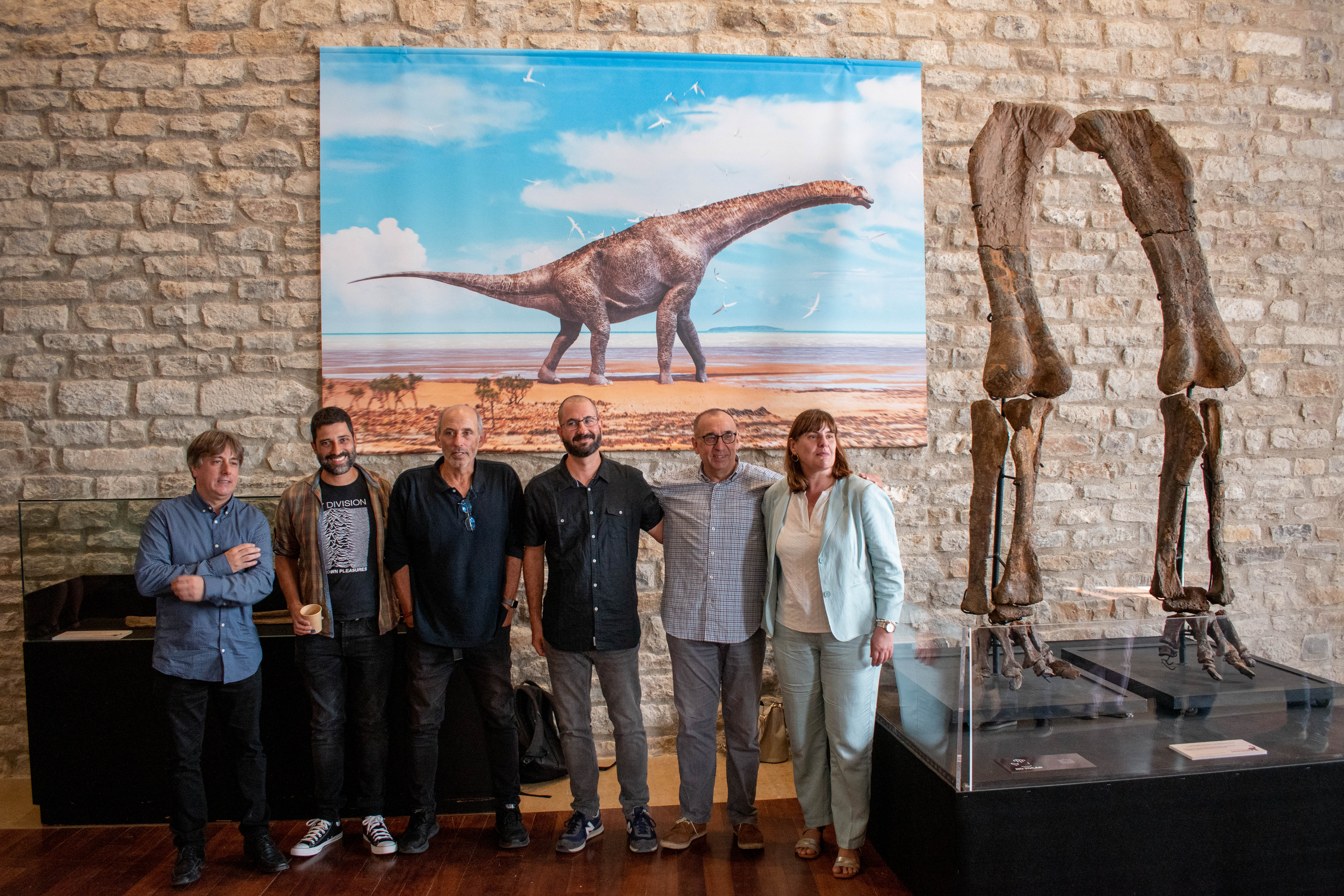 Descubren en Morella un dinosaurio gigante, con un fémur de cerca de dos metros