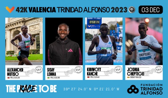 El ugandés Cheptegei y el keniano Mutiso, primeros confirmados en el Maratón Valencia