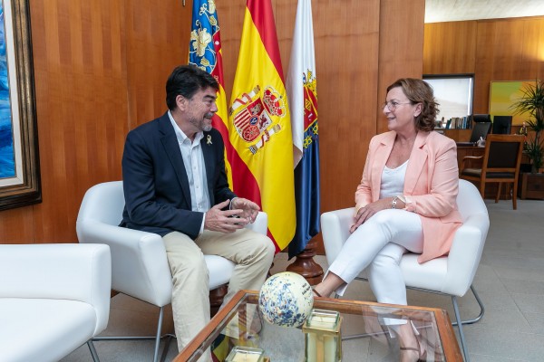 Barcala y Esteve afianzan la colaboración del Consell para desbloquear inversiones en Alicante