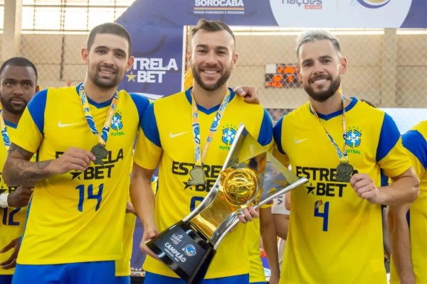 Felipe Valerio, Rafa Santos y Marlon, de ElPozo, ganan la Copa de las Naciones con Brasil 