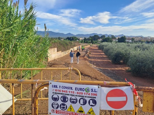 Bétera inicia la construcción de un carril ciclopeatonal que accederá a Lloma del Mas